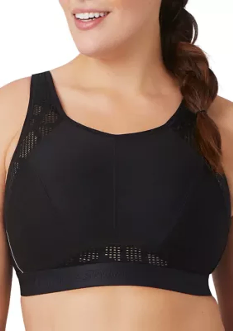 Full Figure Plus No-Sweat Mesh Sports Bra Wirefree #1068