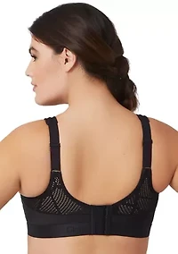 Full Figure Plus No-Sweat Mesh Sports Bra Wirefree #1068