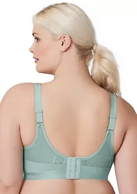 Full Figure Plus No-Sweat Mesh Sports Bra Wirefree #1068