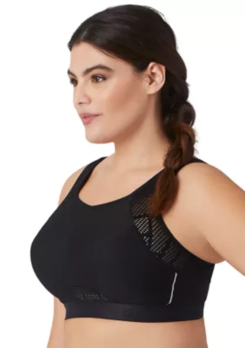 Full Figure Plus No-Sweat Mesh Sports Bra Wirefree #1068