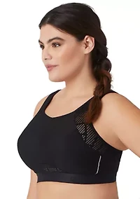 Full Figure Plus No-Sweat Mesh Sports Bra Wirefree #1068
