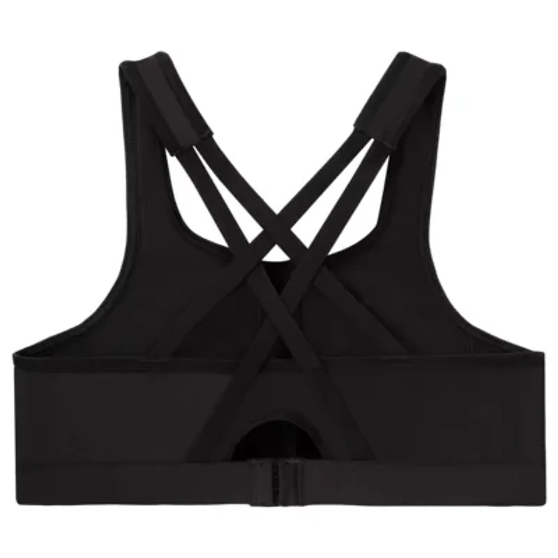 Full Figure Plus Zip Up Front-Closure Sports Bra Wirefree #9266