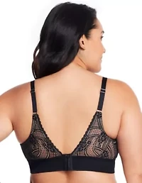 Full Figure Plus Bramour Gramercy Luxe Lace Bralette Wirefree #7012