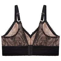 Full Figure Plus Bramour Gramercy Luxe Lace Bralette Wirefree #7012