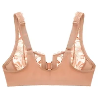 Full Figure Plus WonderWire Front-Closure Stretch Lace Bra Underwire #9245