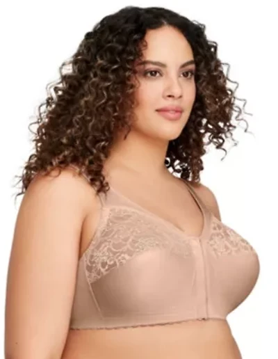 Full Figure Plus MagicLift Front-Closure Support Bra Wirefree #1200