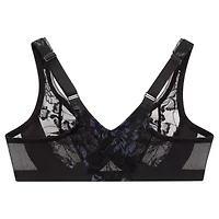 Full Figure Plus Lacey T-Back Front-Closure WonderWire Bra Underwire  #9246