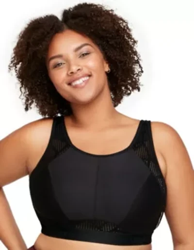 Full Figure Plus No-Sweat Mesh Sports Bra Wirefree #1068