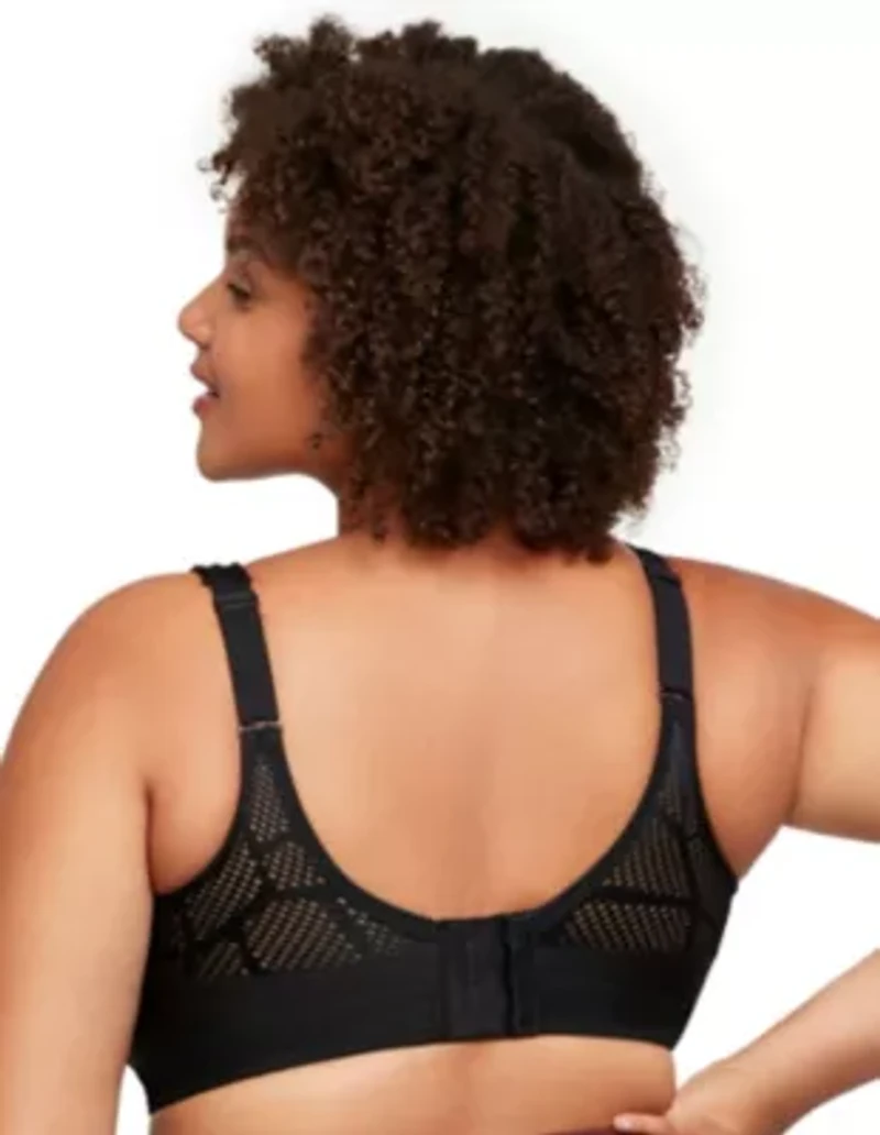 Full Figure Plus No-Sweat Mesh Sports Bra Wirefree #1068