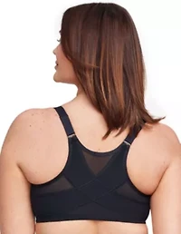 Full Figure Plus WonderWire Front-Closure Posture Back Bra Underwire #9265