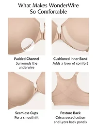 Full Figure Plus WonderWire Front-Closure Posture Back Bra Underwire #9265