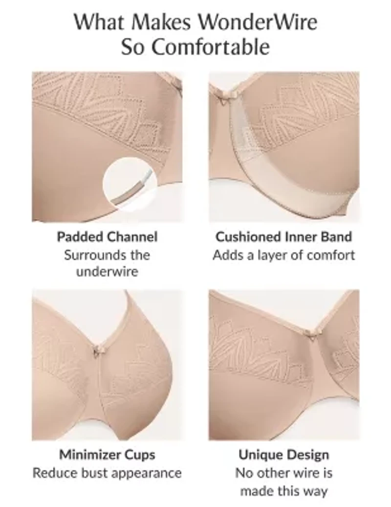 Full Figure Plus WonderWire Minimizer Bra Underwire #9003