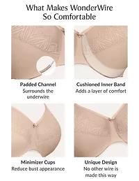 Full Figure Plus WonderWire Minimizer Bra Underwire #9003