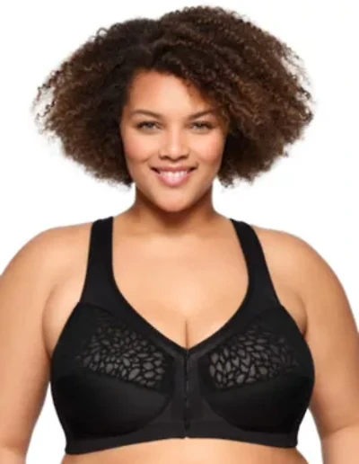 Full Figure Plus MagicLift Front-Closure Racerback Bra Wirefree #1206