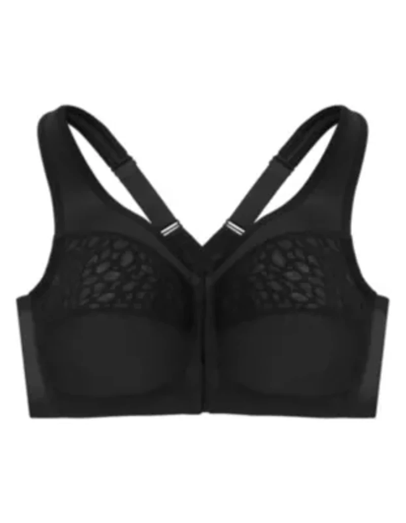 Full Figure Plus MagicLift Front-Closure Racerback Bra Wirefree #1206