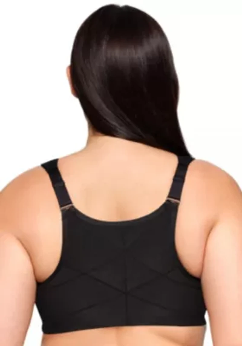 Full Figure Plus WonderWire Front-Closure Posture Lace Bra Underwire #1255