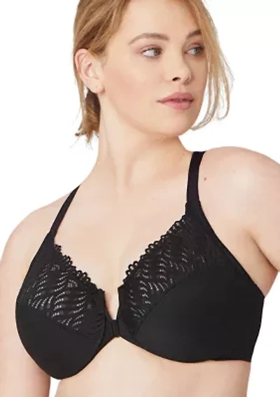 Full Figure Plus Front-Closure T-Back WonderWire Bra Underwire #1246