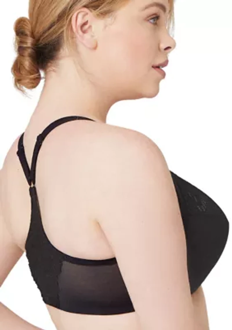 Full Figure Plus Front-Closure T-Back WonderWire Bra Underwire #1246