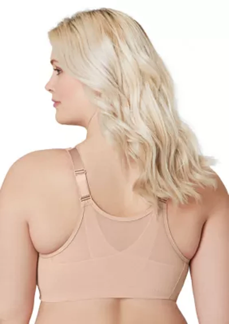 Full Figure Plus MagicLift Front-Closure Posture Back Bra Wirefree #1265