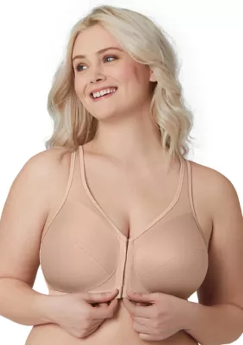 Full Figure Plus MagicLift Front-Closure Posture Back Bra Wirefree #1265