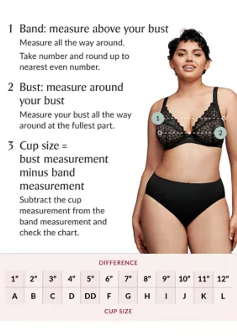 Full Figure Plus MagicLift Front-Closure Posture Back Bra Wirefree #1265