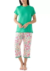 Yummy Ruffle Capri Pajama Pants Set