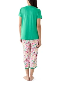 Yummy Ruffle Capri Pajama Pants Set