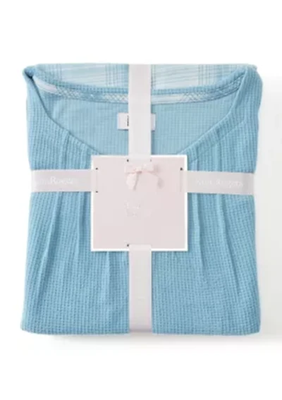 Women's Waffle Flannel Folded Set