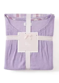 Women's Waffle Flannel Folded Set