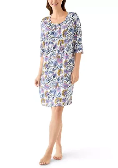 3/4 Sleeve Tunic Sleepshirt