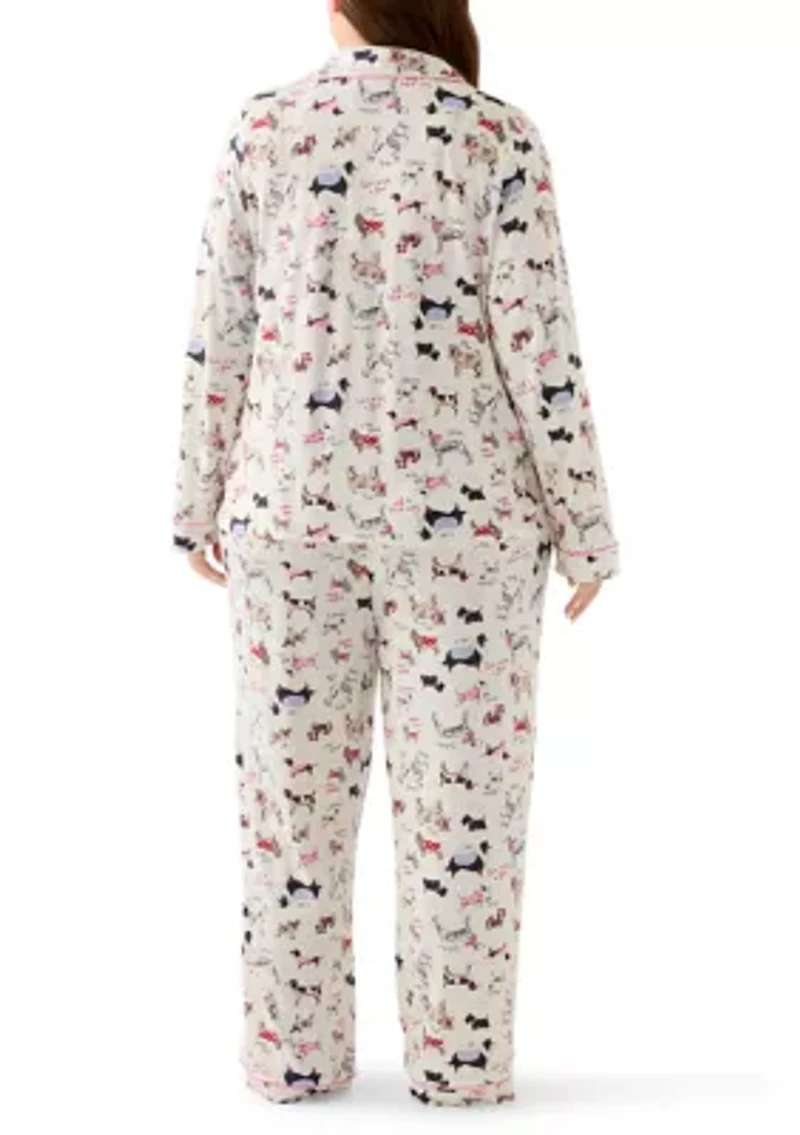 Plus Long Sleeve Pajama Set