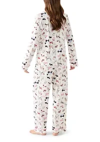 Women's Plaid Notch Pajama Set