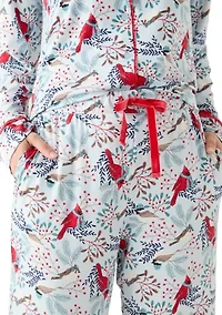 Women's Plaid Notch Pajama Set