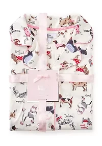 Women's Plaid Notch Pajama Set