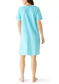 Women's Terry Embossed Zip Robe