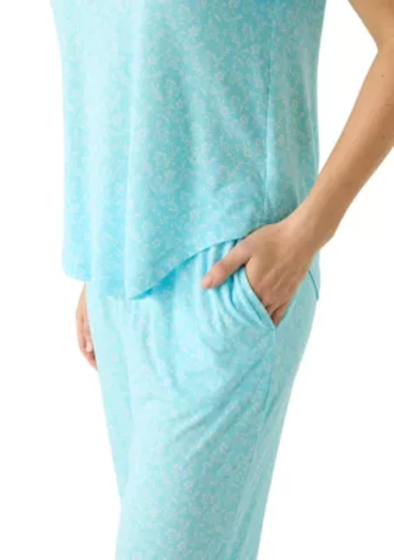 Women's Short Slim Ribbed Trim Set