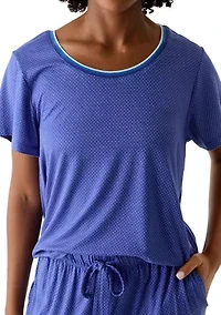 Women's Short Slim Ribbed Trim Set