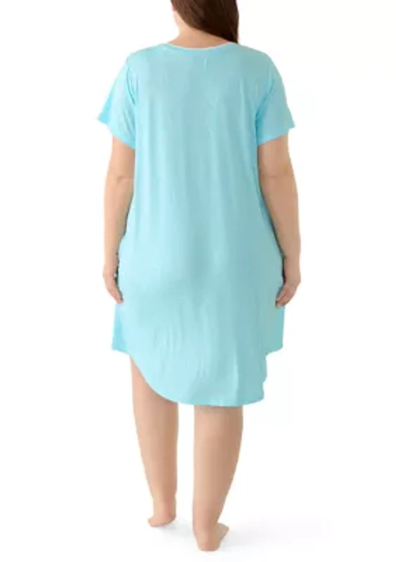 Plus Short Sleeve Sleepshirt