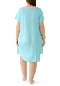 Plus Short Sleeve Sleepshirt