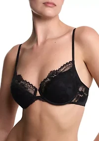 Fleur Padded Underwire Lace Demi Bra