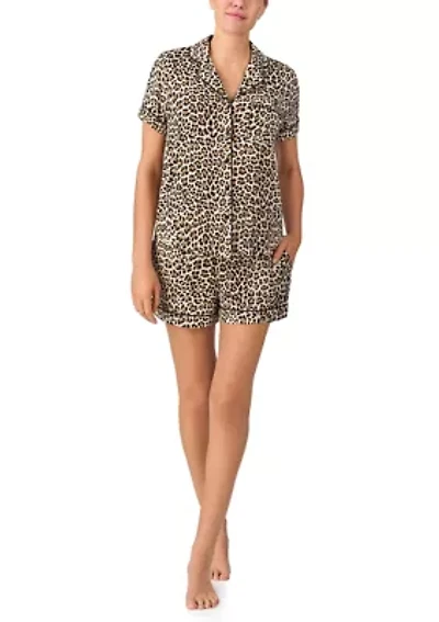 Printed Boxer Pajamas Set