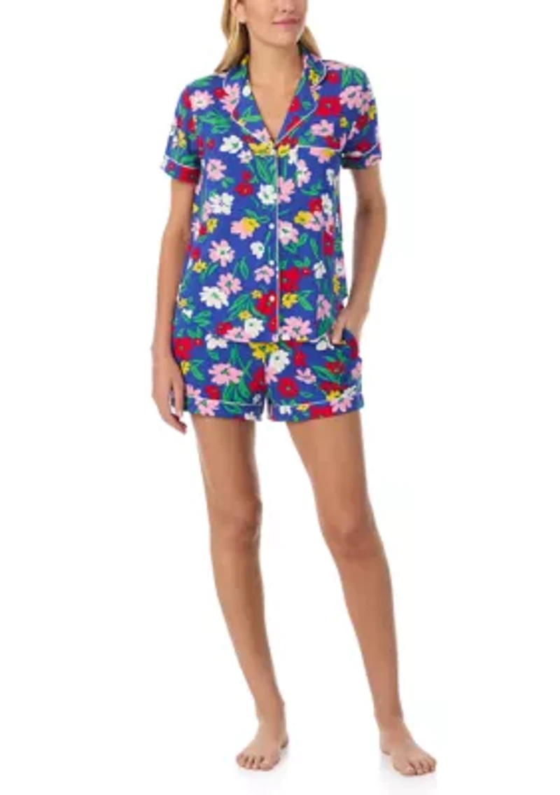 Printed Boxer Notch Pajama Set