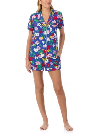 Printed Boxer Notch Pajama Set