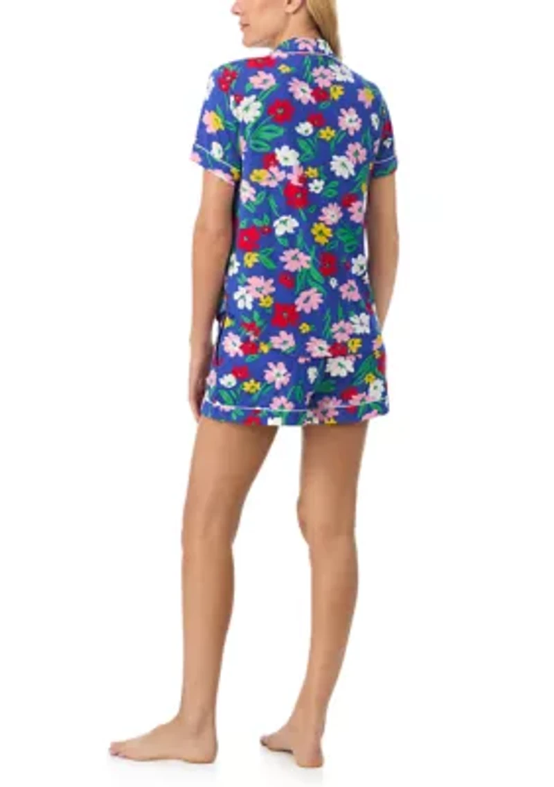 Printed Boxer Notch Pajama Set