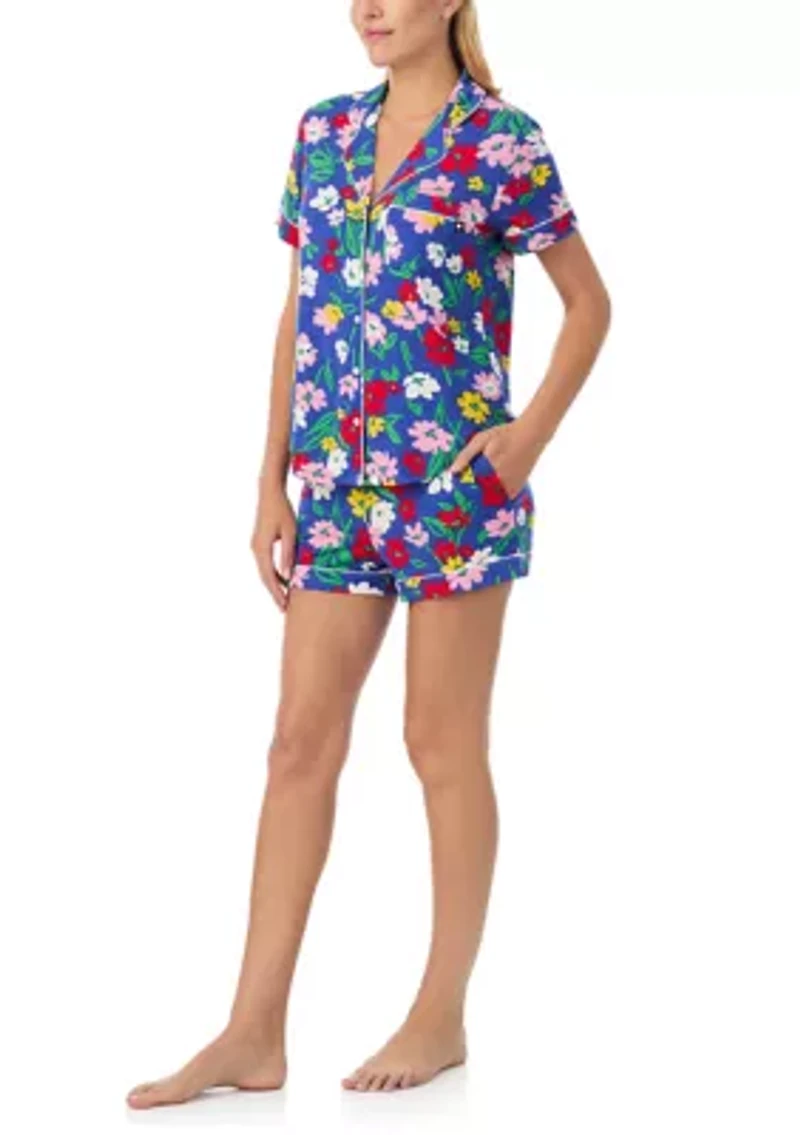 Printed Boxer Notch Pajama Set