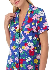 Printed Boxer Notch Pajama Set