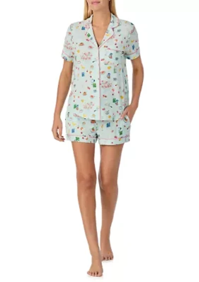 Women's Shirt and Shorts Pajama Set