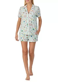 Women's Shirt and Shorts Pajama Set
