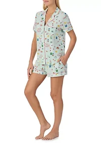 Women's Shirt and Shorts Pajama Set