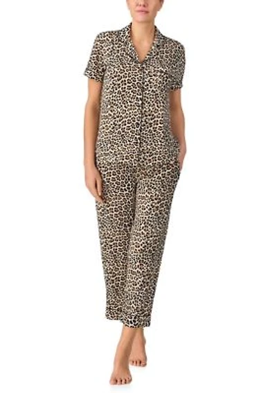 Cropped Printed Pajama Set